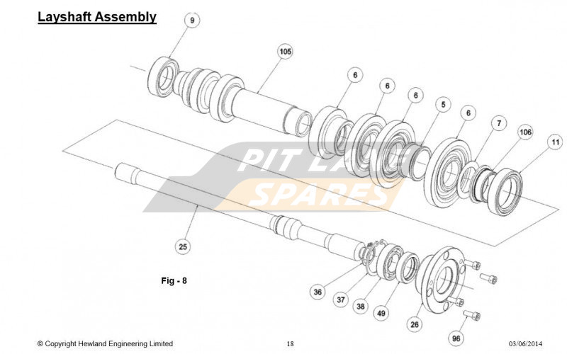 LAYSHAFT ASSY Diagram